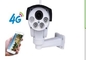 Beyaz Kurşun 4G CCTV Kamera Sistemi Ptz Ip Güneş Enerjili Cctv Güvenlik Kameraları Tedarikçi