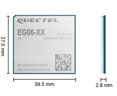 4G LTE-A EG06 IoT Kablosuz Modüller Çoklu Sahne Anti Parazit